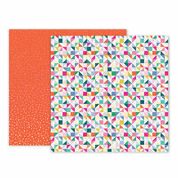 Pink Paislee - Oh My Heart Collection - 12 x 12 Double Sided Paper - Paper 05