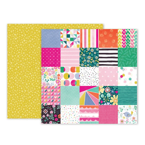 Pink Paislee - Oh My Heart Collection - 12 x 12 Double Sided Paper - Paper 10