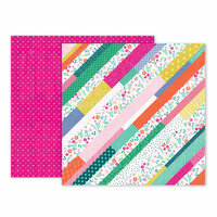 Pink Paislee - Oh My Heart Collection - 12 x 12 Double Sided Paper - Paper 12