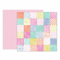 Pink Paislee - Oh My Heart Collection - 12 x 12 Double Sided Paper - Paper 24