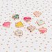 Pink Paislee - Oh My Heart Collection - Charms - Rose Gold - Metal and Resin