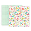 Pink Paislee - Turn The Page Collection - 12 x 12 Double Sided Paper - Paper 4