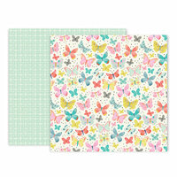 Pink Paislee - Turn The Page Collection - 12 x 12 Double Sided Paper - Paper 4