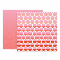 Pink Paislee - Turn The Page Collection - 12 x 12 Double Sided Paper - Paper 8