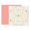 Pink Paislee - Turn The Page Collection - 12 x 12 Double Sided Paper - Paper 10
