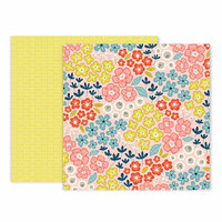 Pink Paislee - Turn The Page Collection - 12 x 12 Double Sided Paper - Paper 15