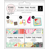 Pink Paislee - Turn The Page Collection - 2 x 2 Paper Pad - Swatch Book