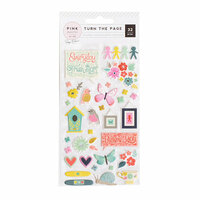 Pink Paislee - Turn The Page Collection - Puffy Stickers
