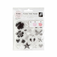 Pink Paislee - Turn The Page Collection - Clear Acrylic Stamps