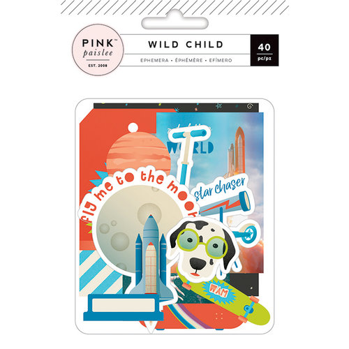 Pink Paislee - Wild Child Collection - Ephemera with Foil Accents - Boy