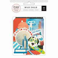 Pink Paislee - Wild Child Collection - Ephemera with Foil Accents - Boy