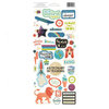 Pink Paislee - Wild Child Collection - Cardstock Stickers with Foil Accents - Boy