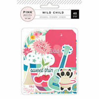 Pink Paislee - Wild Child Collection - Ephemera with Foil Accents - Girl
