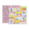 Pink Paislee - Pick Me Up Collection - 12 x 12 Double Sided Paper - Paper 8