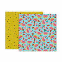 Pink Paislee - Pick Me Up Collection - 12 x 12 Double Sided Paper - Paper 18