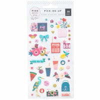 Pink Paislee - Pick Me Up Collection - Puffy Stickers
