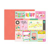 Pink Paislee - Confetti Wishes Collection - 12 x 12 Double Sided Paper - Paper 1