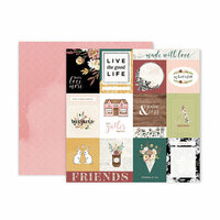 Pink Paislee - Auburn Lane Collection - 12 x 12 Double Sided Paper - Paper 01