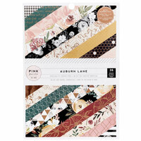 Pink Paislee - Auburn Lane Collection - 6 x 8 Paper Pad with Foil Accents