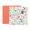 Pink Paislee - Whimsical Collection - 12 x 12 Double Sided Paper - Paper 6