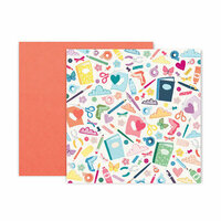Pink Paislee - Whimsical Collection - 12 x 12 Double Sided Paper - Paper 6
