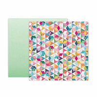 Pink Paislee - Whimsical Collection - 12 x 12 Double Sided Paper - Paper 12