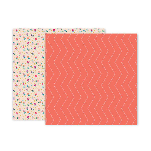 Pink Paislee - Whimsical Collection - 12 x 12 Double Sided Paper - Paper 22