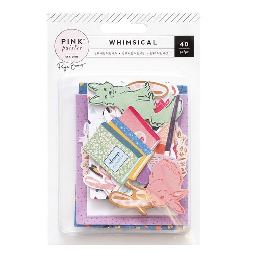 Pink Paislee - Whimsical Collection - Ephemera with Foil Accents