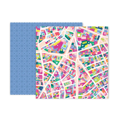 Pink Paislee - Horizon Collection - 12 x 12 Double Sided Paper - Paper 5
