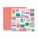 Pink Paislee - Horizon Collection - 12 x 12 Double Sided Paper - Paper 17