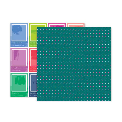 Pink Paislee - Horizon Collection - 12 x 12 Double Sided Paper - Paper 18