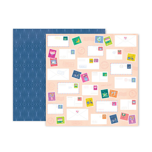 Pink Paislee - Horizon Collection - 12 x 12 Double Sided Paper - Paper 22