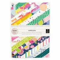 Pink Paislee - Horizon Collection - 6 x 8 Paper Pad with Foil Accents