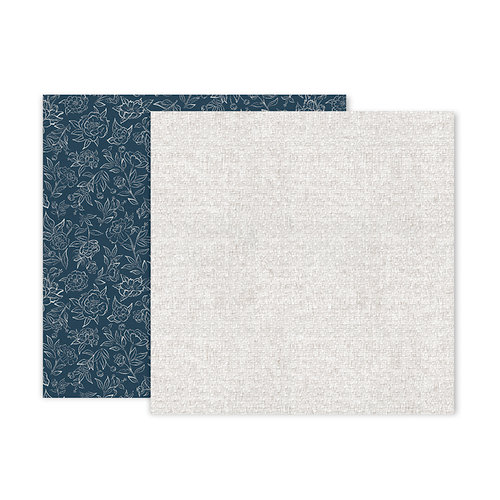 Pink Paislee - Indigo and Ivy Collection - 12 x 12 Double Sided Paper - Paper 4