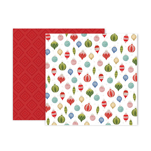 Pink Paislee - Together For Christmas Collection - 12 x 12 Double Sided Paper - Paper 11