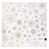 Pink Paislee - Together For Christmas Collection - 12 x 12 Vellum - Snow Flakes with Foil Accents