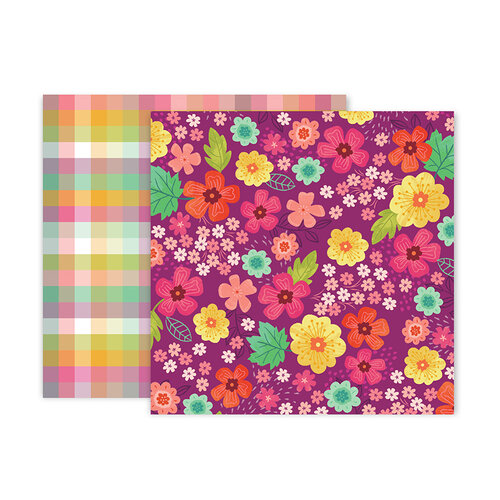 Pink Paislee - Truly Grateful Collection - 12 x 12 Double Sided Paper - Paper 2