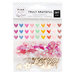 Pink Paislee - Truly Grateful Collection - Sparkle Kit - Enamel Wood Shapes and Sequins