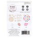 Pink Paislee - Truly Grateful Collection - Sparkle Kit - Enamel Wood Shapes and Sequins