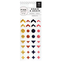 Pink Paislee - Again and Again Collection - Enamel Dots with Foil Accents