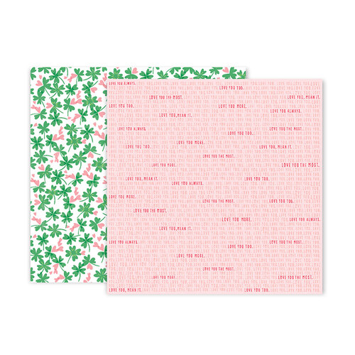 Pink Paislee - Lucky Us Collection - 12 x 12 Double Sided Paper - Paper 7