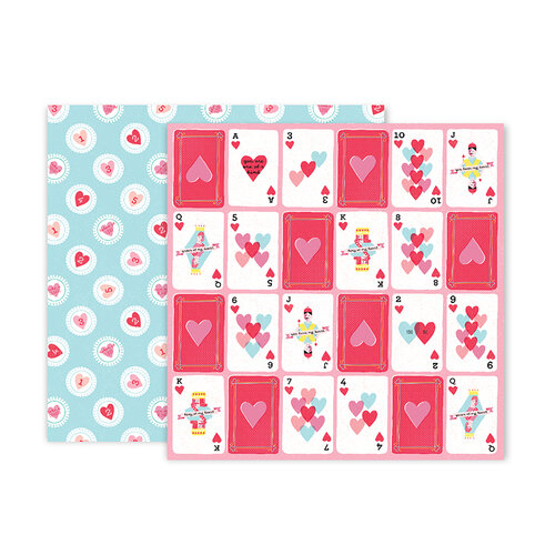 Pink Paislee - Lucky Us Collection - 12 x 12 Double Sided Paper - Paper 9