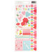 Pink Paislee - Lucky Us Collection - Cardstock Stickers with Iridescent Foil Accents