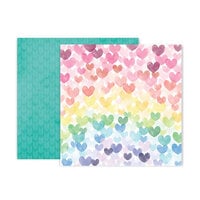 Pink Paislee - Bloom Street Collection - 12 x 12 Double Sided Paper - Paper 6