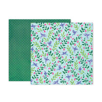 Pink Paislee - Bloom Street Collection - 12 x 12 Double Sided Paper - Paper 21