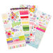 Pink Paislee - Bloom Street Collection - Cardstock Sticker Book with Iridescent Foil Accents