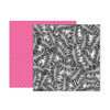 Pink Paislee - 5th and Monaco Collection - 12 x 12 Double Sided Paper - Paper 2