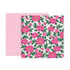 Pink Paislee - 5th and Monaco Collection - 12 x 12 Double Sided Paper - Paper 12