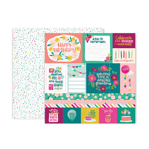 Pink Paislee - And Many More Collection - 12 x 12 Double Sided Paper - Paper 1