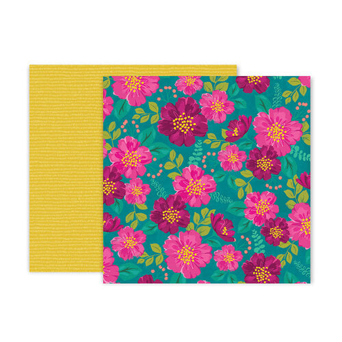 Pink Paislee - And Many More Collection - 12 x 12 Double Sided Paper - Paper 3